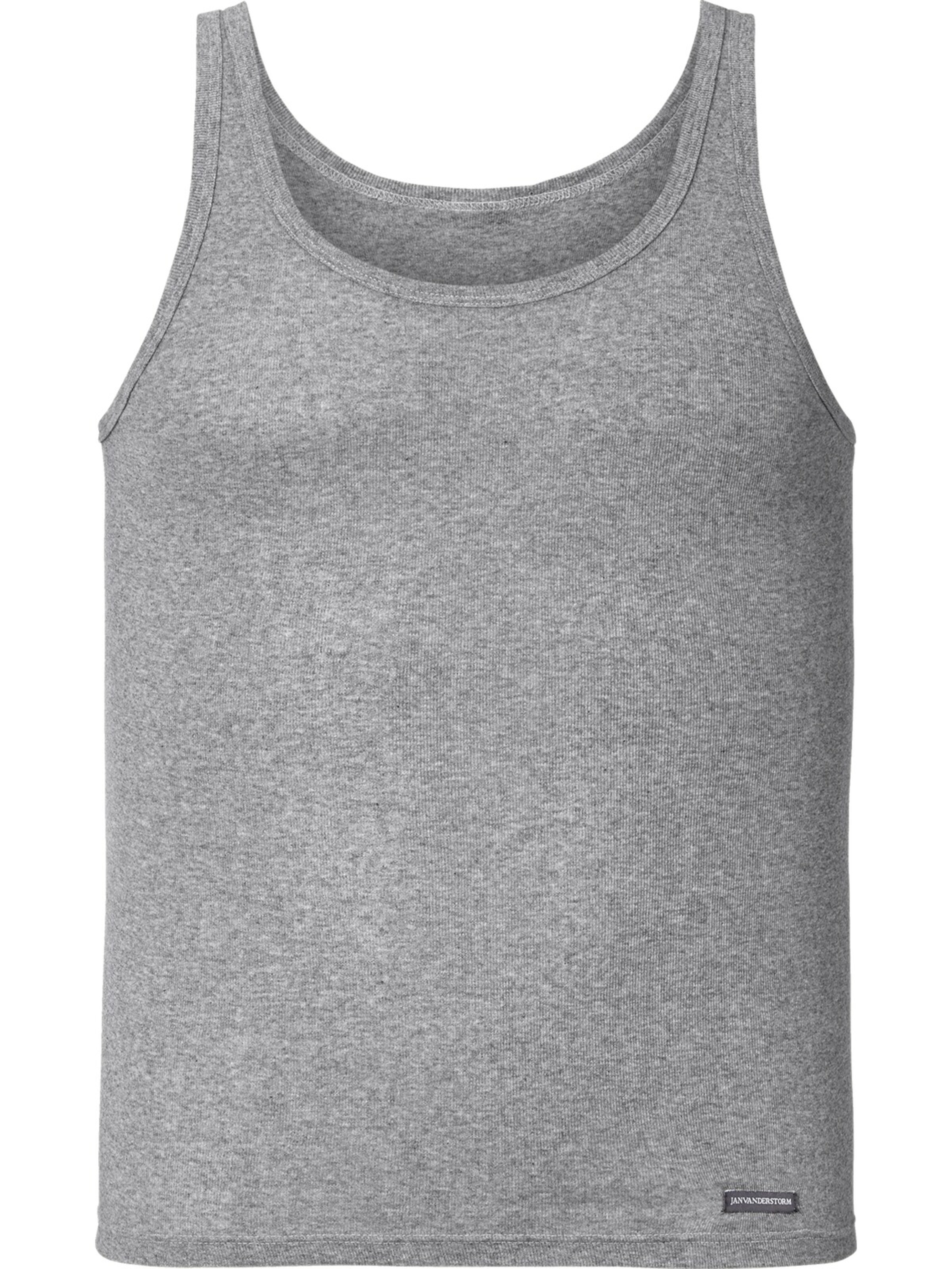 Jan Vanderstorm 2er Pack Unterhemd ' Soini ' in Grau
