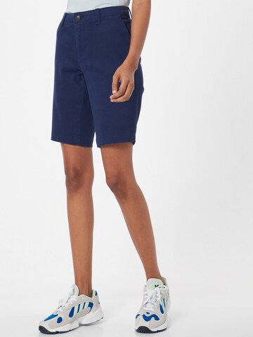 Superdry Normální Chino kalhoty 'CITY' – modrá: přední strana