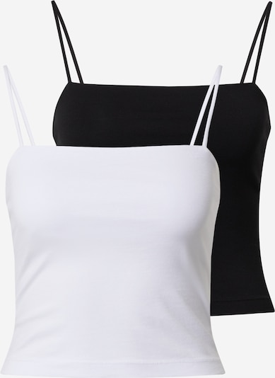 Gina Tricot Top in schwarz / weiß, Produktansicht