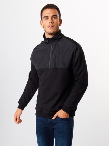 Urban Classics - Sudadera en negro: frente