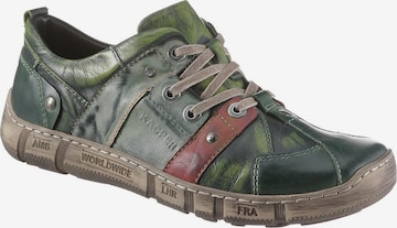 KACPER Athletic Lace-Up Shoes in Green: front