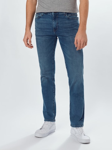 !Solid Regular Jeans in Blue: front