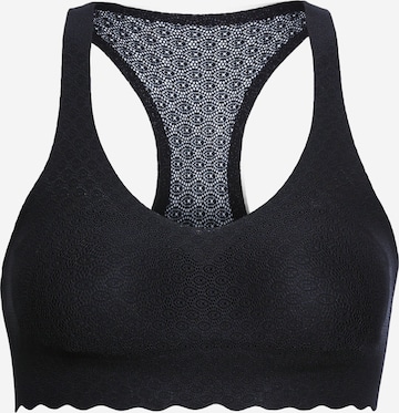 SLOGGI Regular Bra 'ZERO Feel' in Black: front