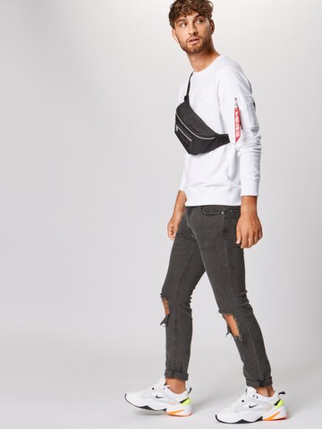 Felpa 'X-Fit' di ALPHA INDUSTRIES in bianco