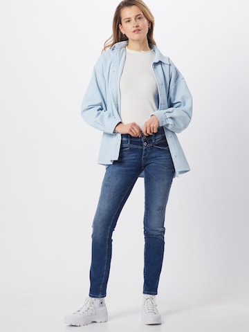 Coupe slim Jean 'Alexa' TOM TAILOR en bleu