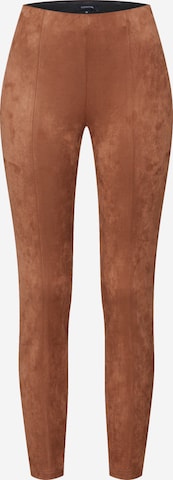 COMMA Skinny Leggings in Brown: front