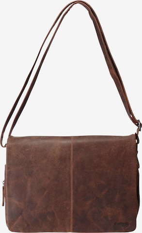 Greenland Nature Shoulder Bag in Brown: front