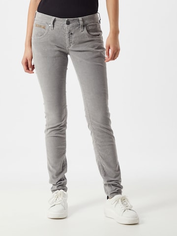 Herrlicher Skinny Broek in Grijs: voorkant