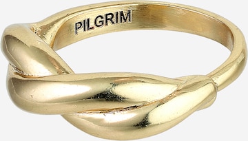 Pilgrim Pierścionek 'Skuld' w kolorze złoty: przód