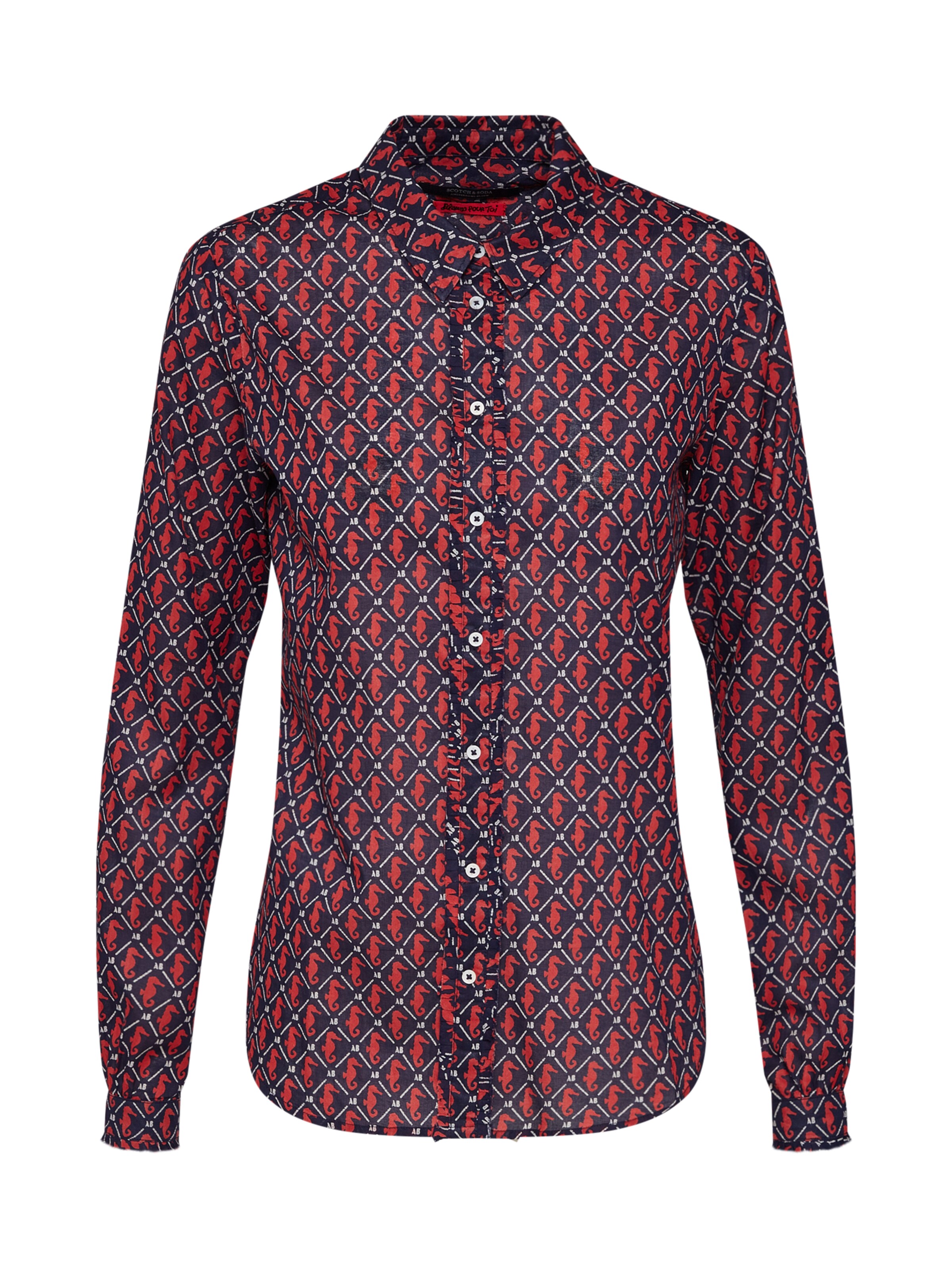 SCOTCH & SODA - Blouse in de kleur Navy