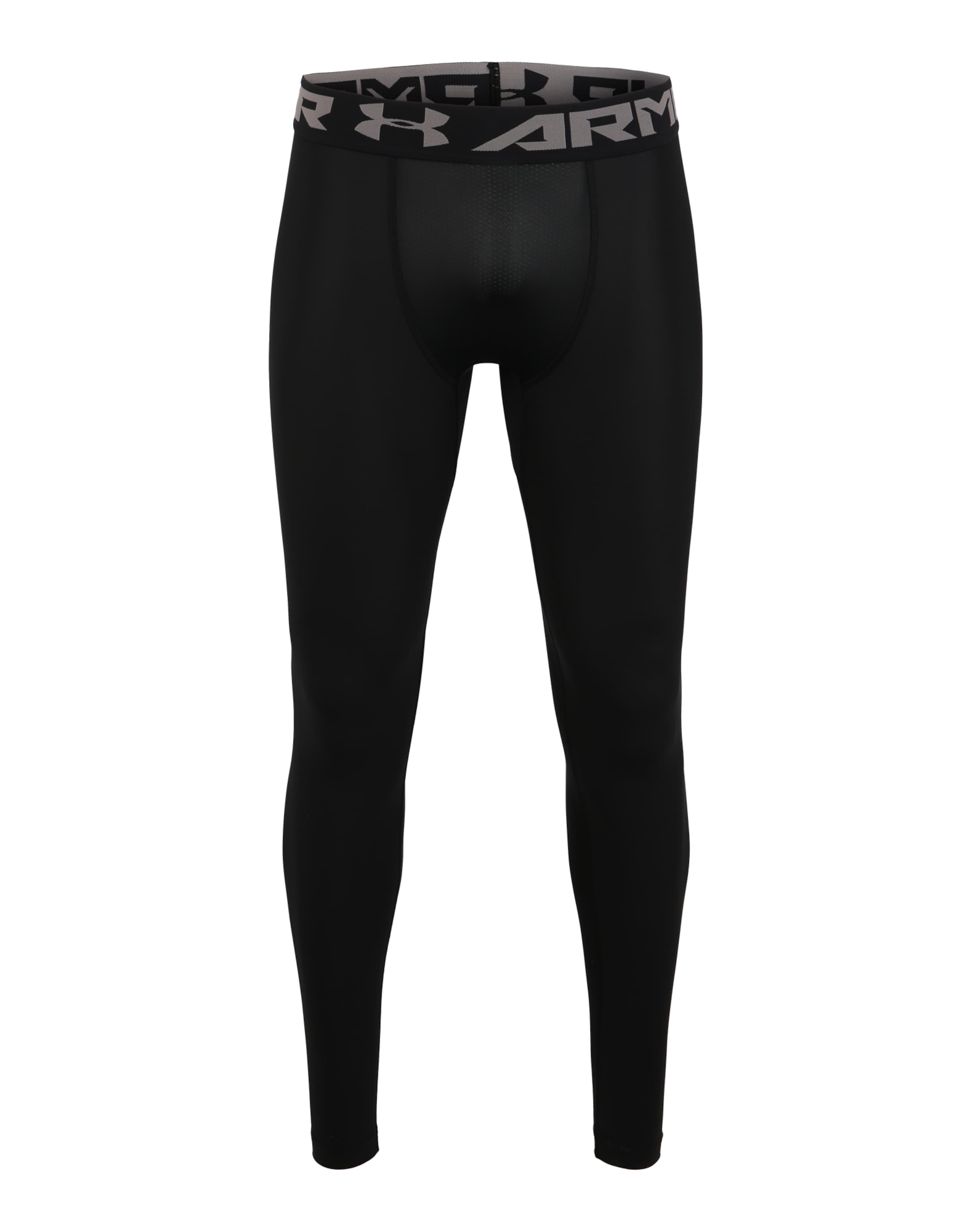 UNDER ARMOUR Skinny Sporthose in Schwarz: Vorderseite
