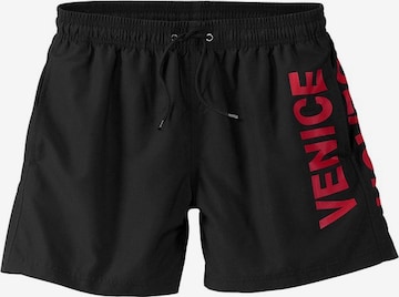 VENICE BEACH Board Shorts in Black: front