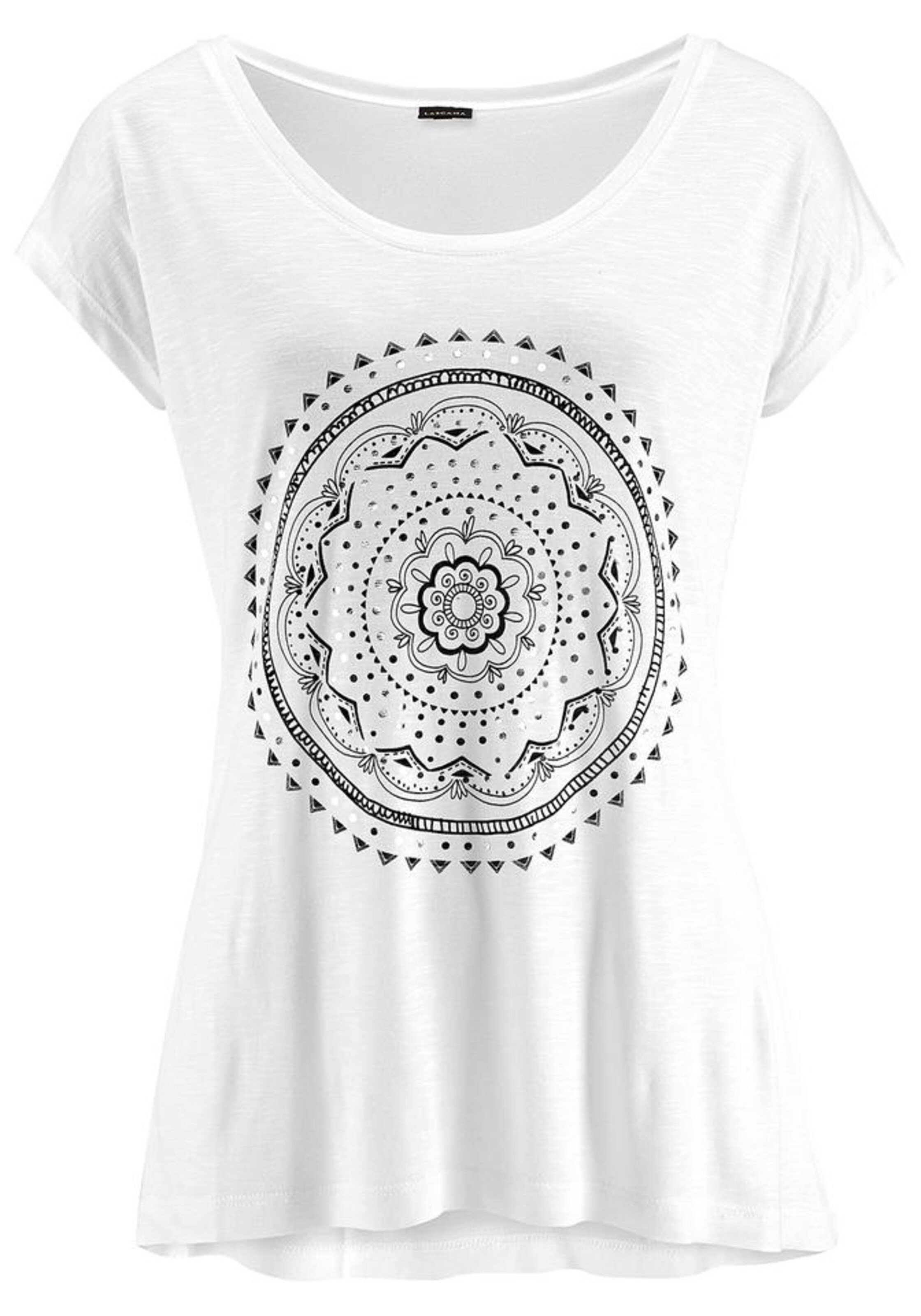 LASCANA Strandshirt in Weiß: Vorderseite