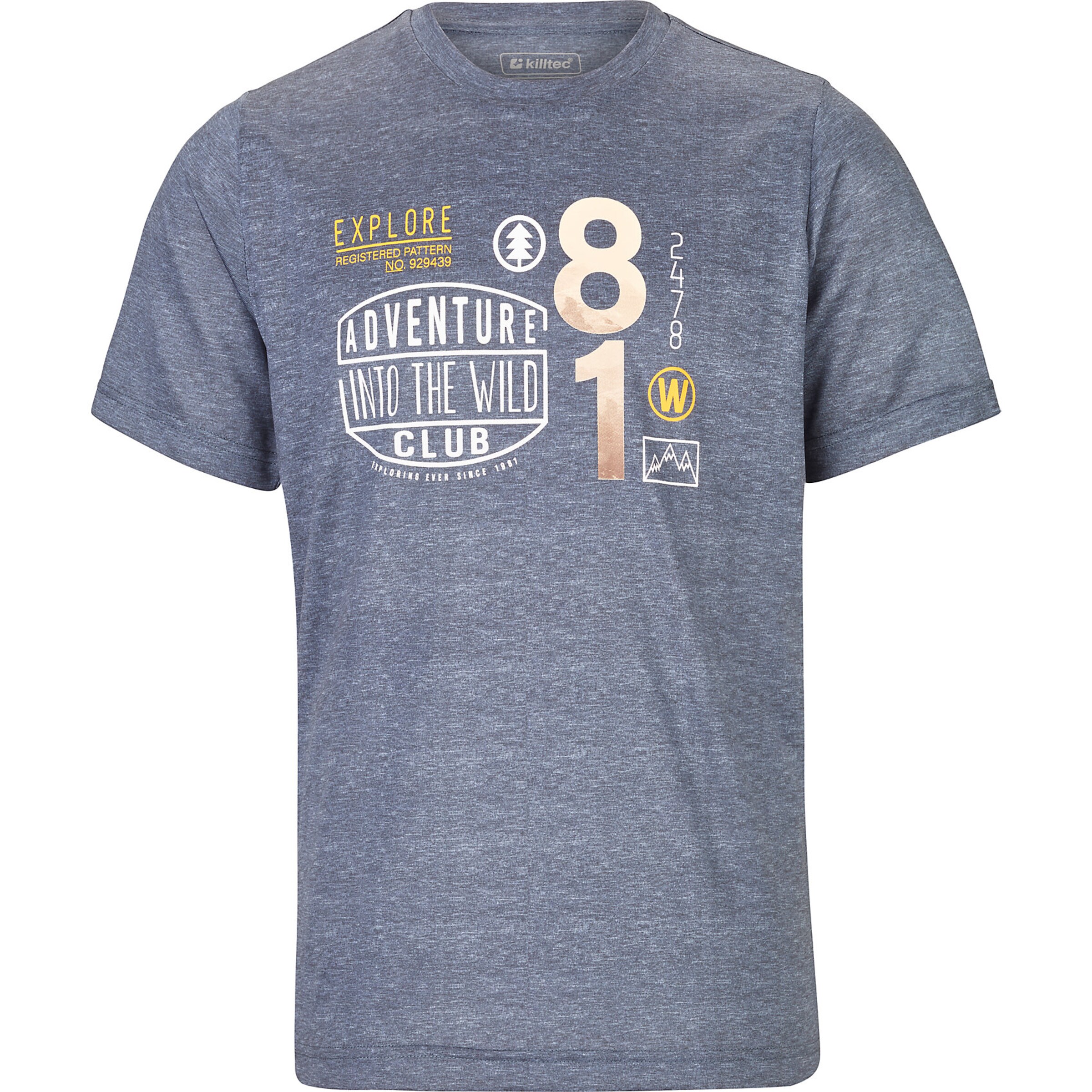 KILLTEC - Funktionsshirt 'Gabeko' in taubenblau