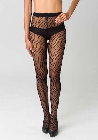PETITE FLEUR GOLD Tights in Black: front