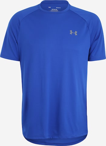 UNDER ARMOUR Performance Shirt 'Tech 2.0' in Blue: front