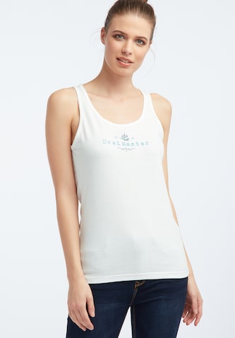 DREIMASTER - Top en blanco: frente