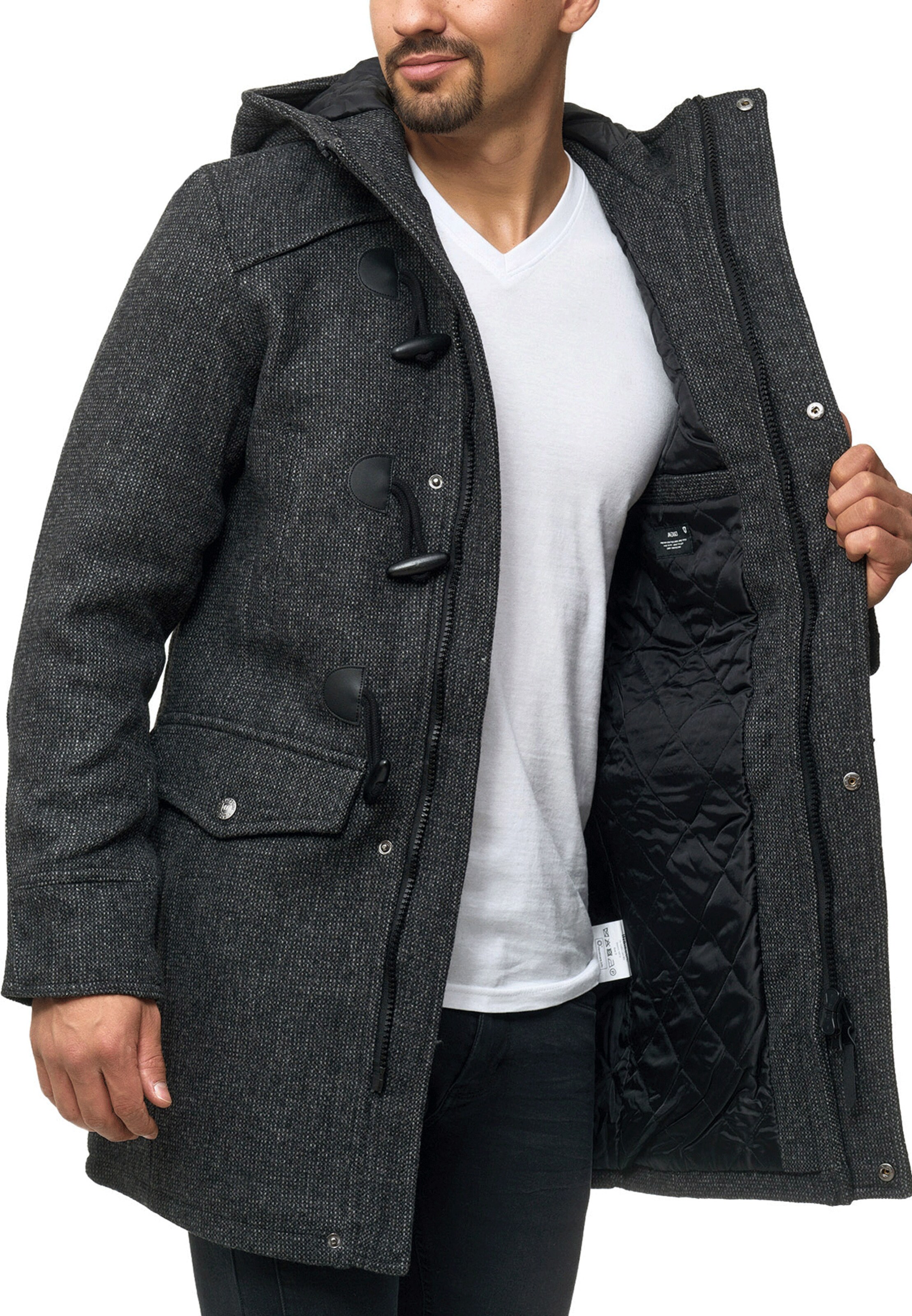 INDICODE JEANS Wollmäntel in Grau