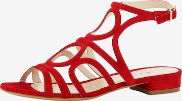 EVITA Strap Sandals in Red: front