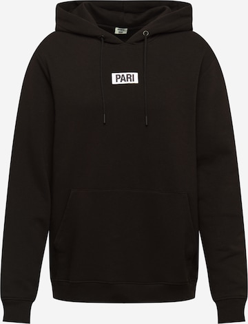 PARI Sweatshirt 'Mick' in Zwart: voorkant