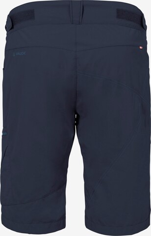 VAUDE Regular Workout Pants 'Tamaro' in Blue