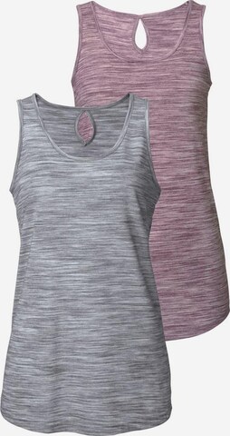 BEACH TIME Tanktops in Grau: predná strana