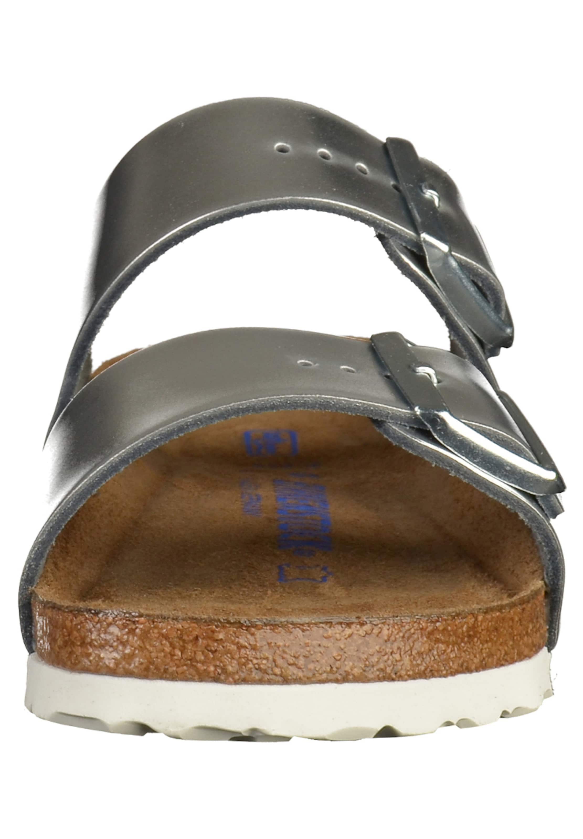 BIRKENSTOCK Pantofle 'Arizona' – stříbrná
