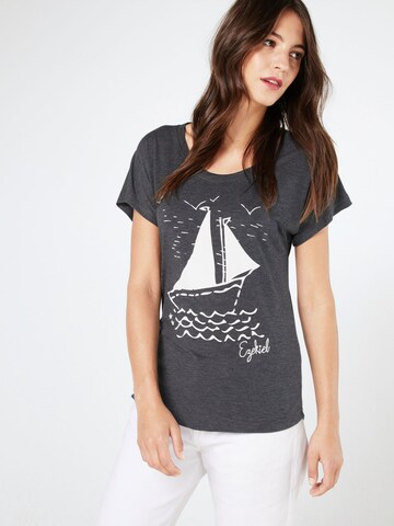 T-shirt Ezekiel en gris : devant