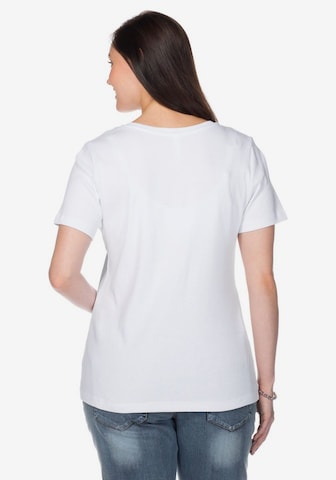 SHEEGO T-shirt i vit