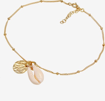 ELLI Foot Jewelry 'Kette Muschel' in Gold