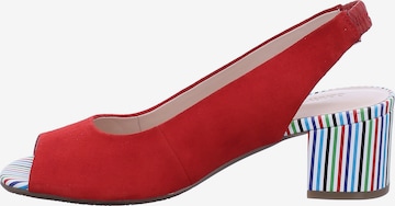 GERRY WEBER Slingpumps 'Faro' in Rood