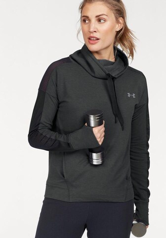 Sweat de sport 'Featherweight Funnel' UNDER ARMOUR en noir : devant