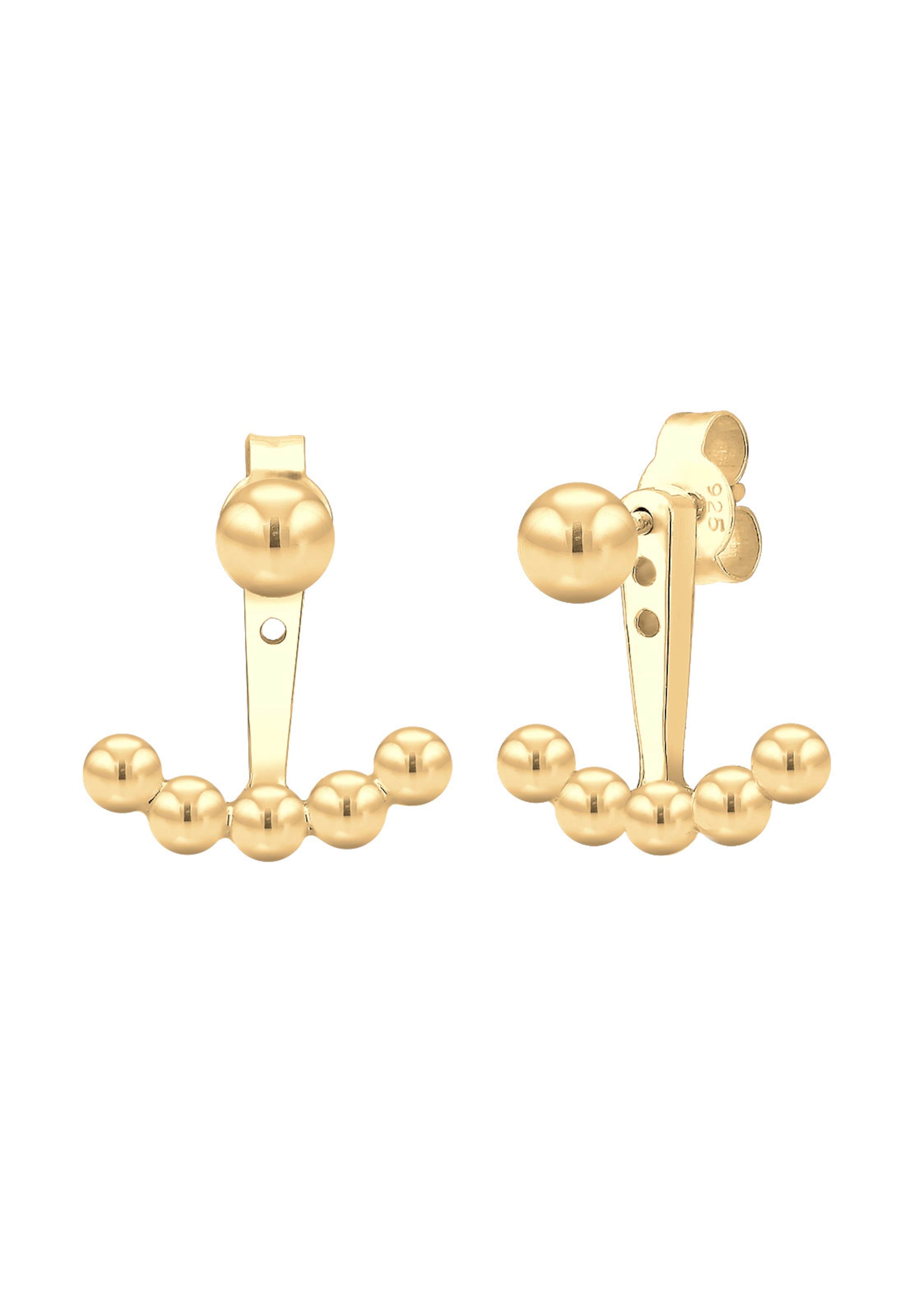 auksinė ELLI Auskarai 'Kugel': priekis