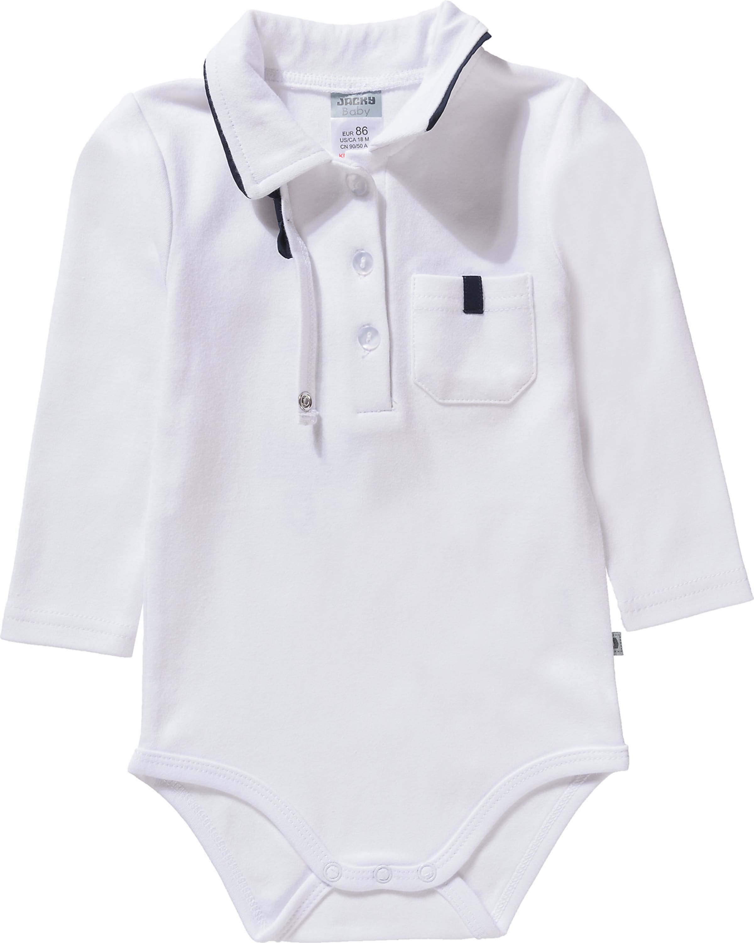 JACKY Ползунки/боди в Белый: спереди