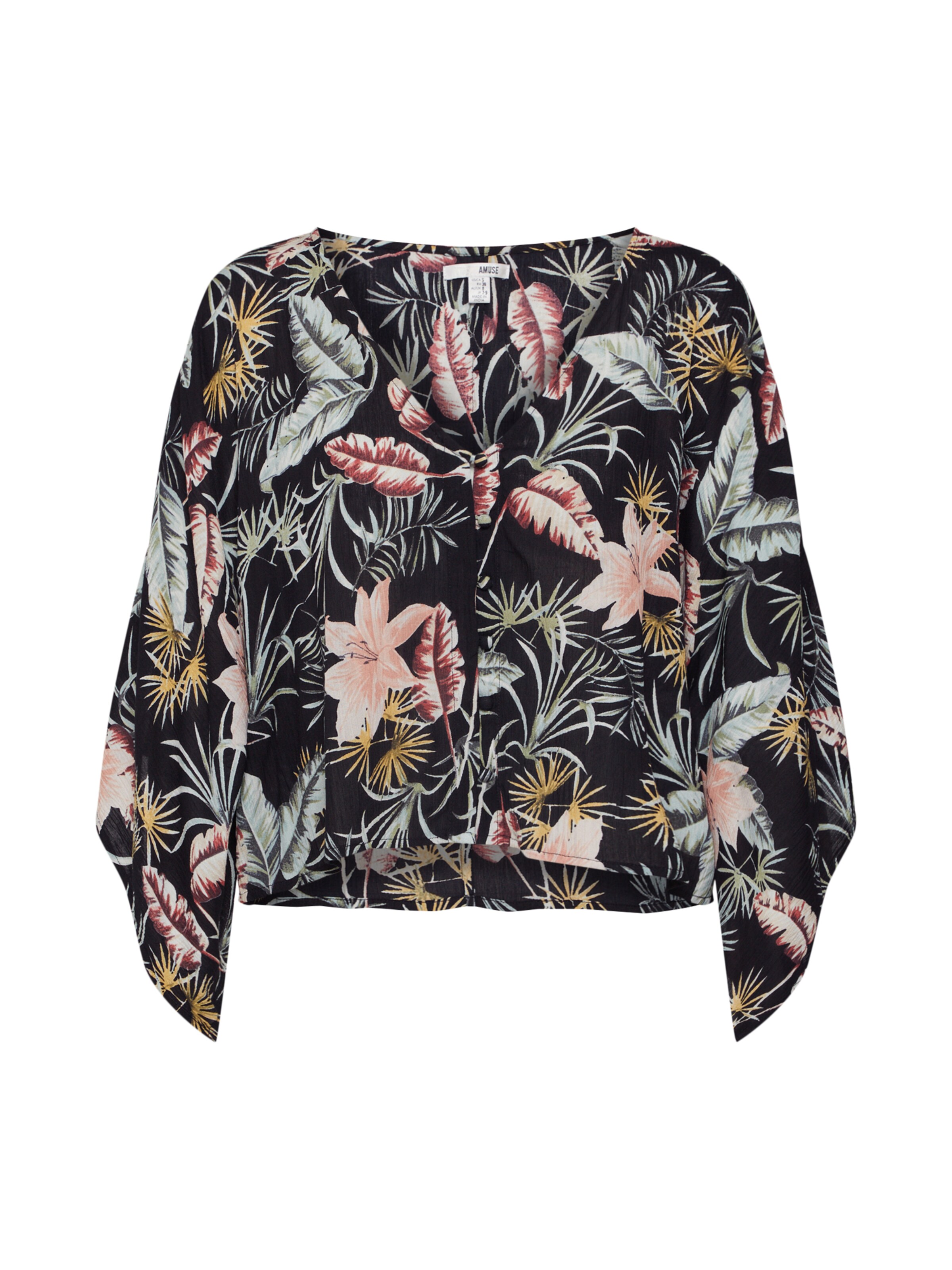 Amuse Society - Bluse 'Brisa Woven' in schwarz