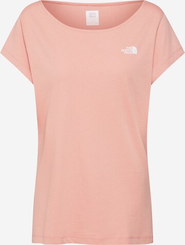 T-shirt THE NORTH FACE en rose : devant