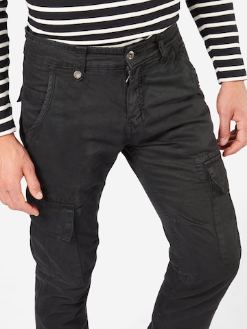 ALPHA INDUSTRIES Regular Cargo trousers 'Agent' in Black