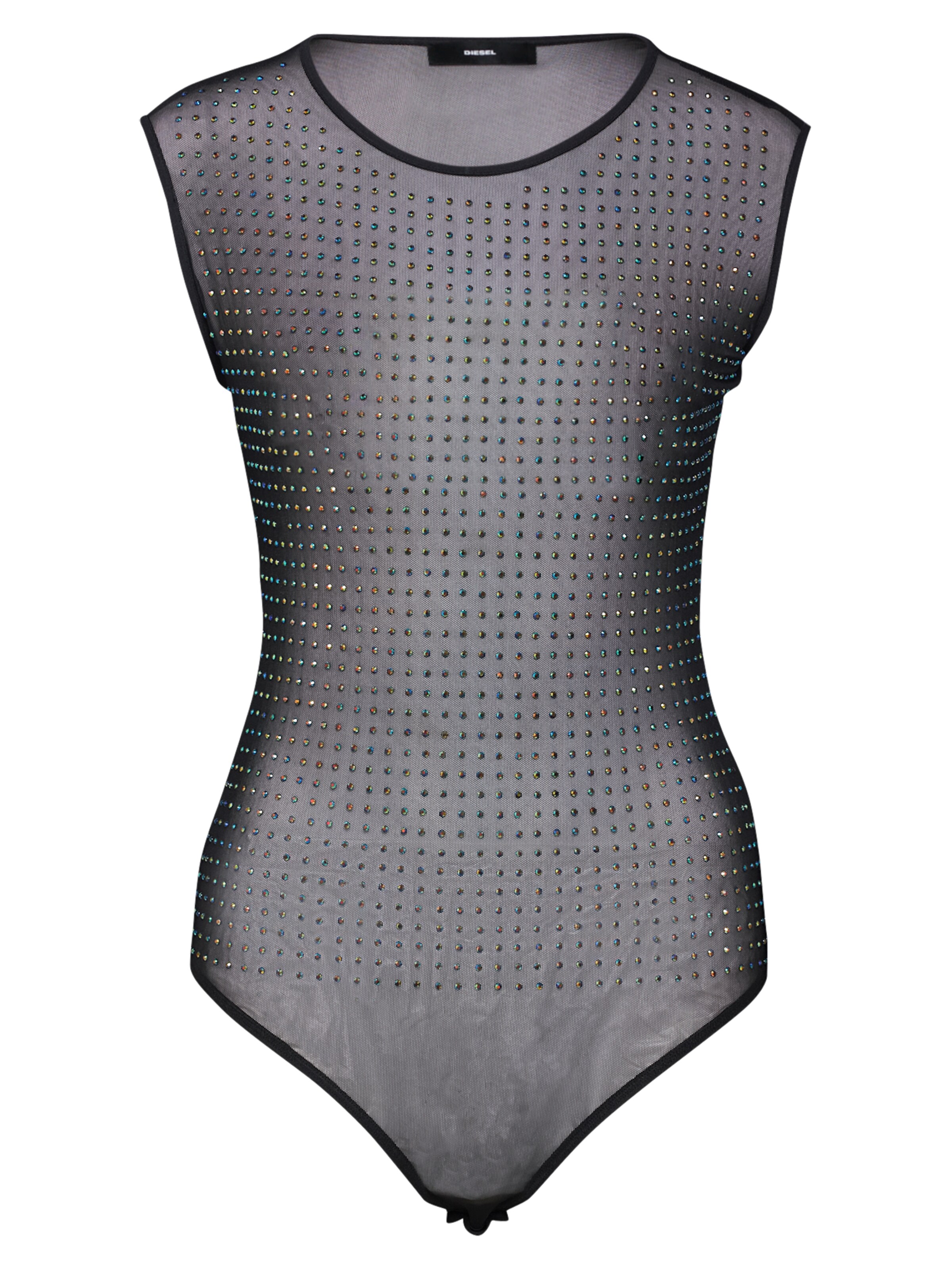 DIESEL - Top 'T-NOEL TANK-TOP' in de kleur Zwart