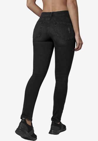 Skinny Jeans de la Urban Classics pe negru