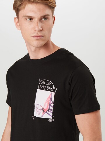 Mister Tee Klasický střih Tričko 'All Day Every Day' – černá