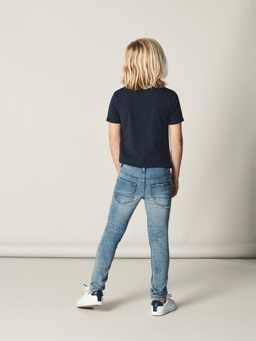 Coupe slim Jean 'Pete' NAME IT en bleu