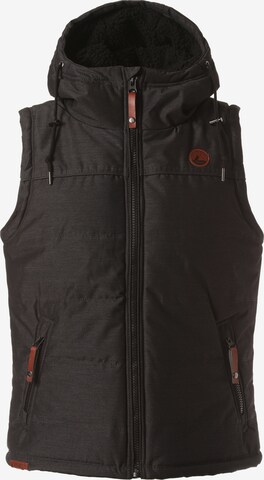 Lakeville Mountain Sportbodywarmer 'Tugela' in Zwart: voorkant