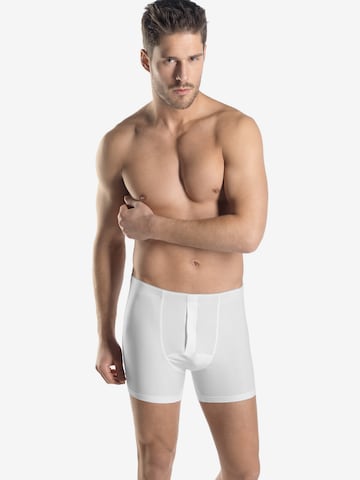 Boxers Hanro en blanc : devant