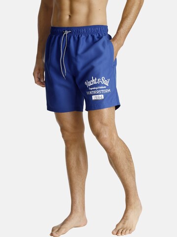 Jan Vanderstorm Board Shorts 'Elian' in Blue: front