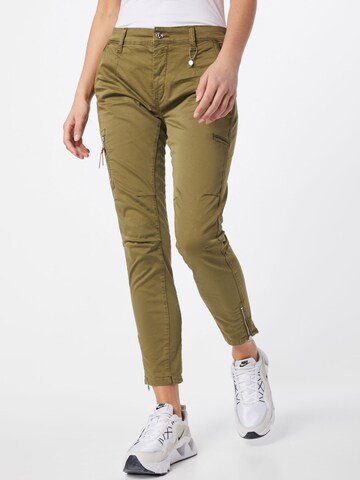 Regular Pantaloni 'RICH' de la MAC pe verde: față