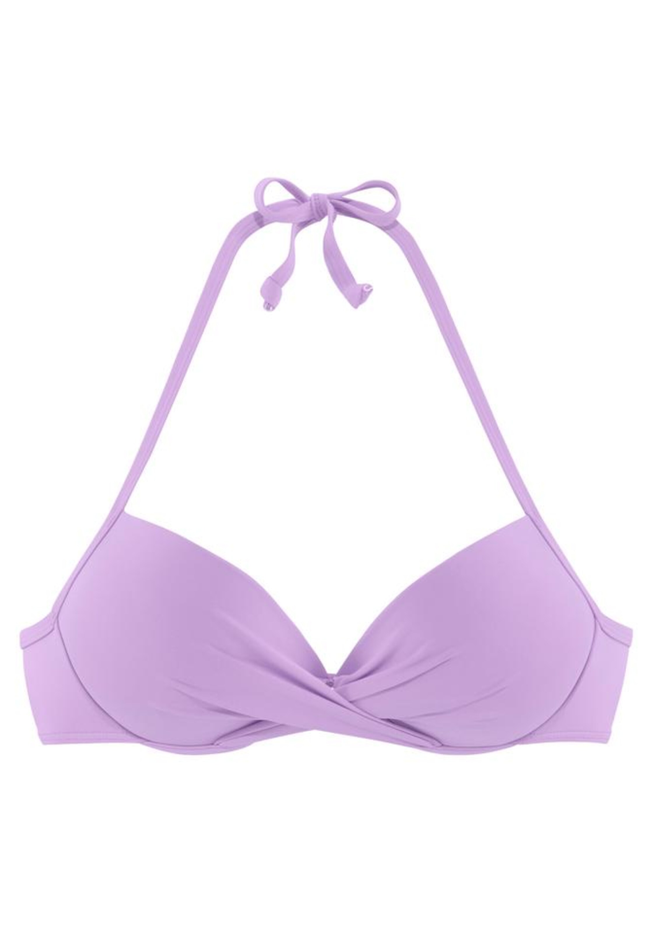 s.Oliver - Push-up Top de bikini en lila: frente