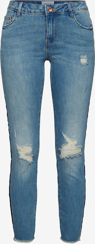 ONLY Skinny Jeans 'Carmen' in Blauw: voorkant