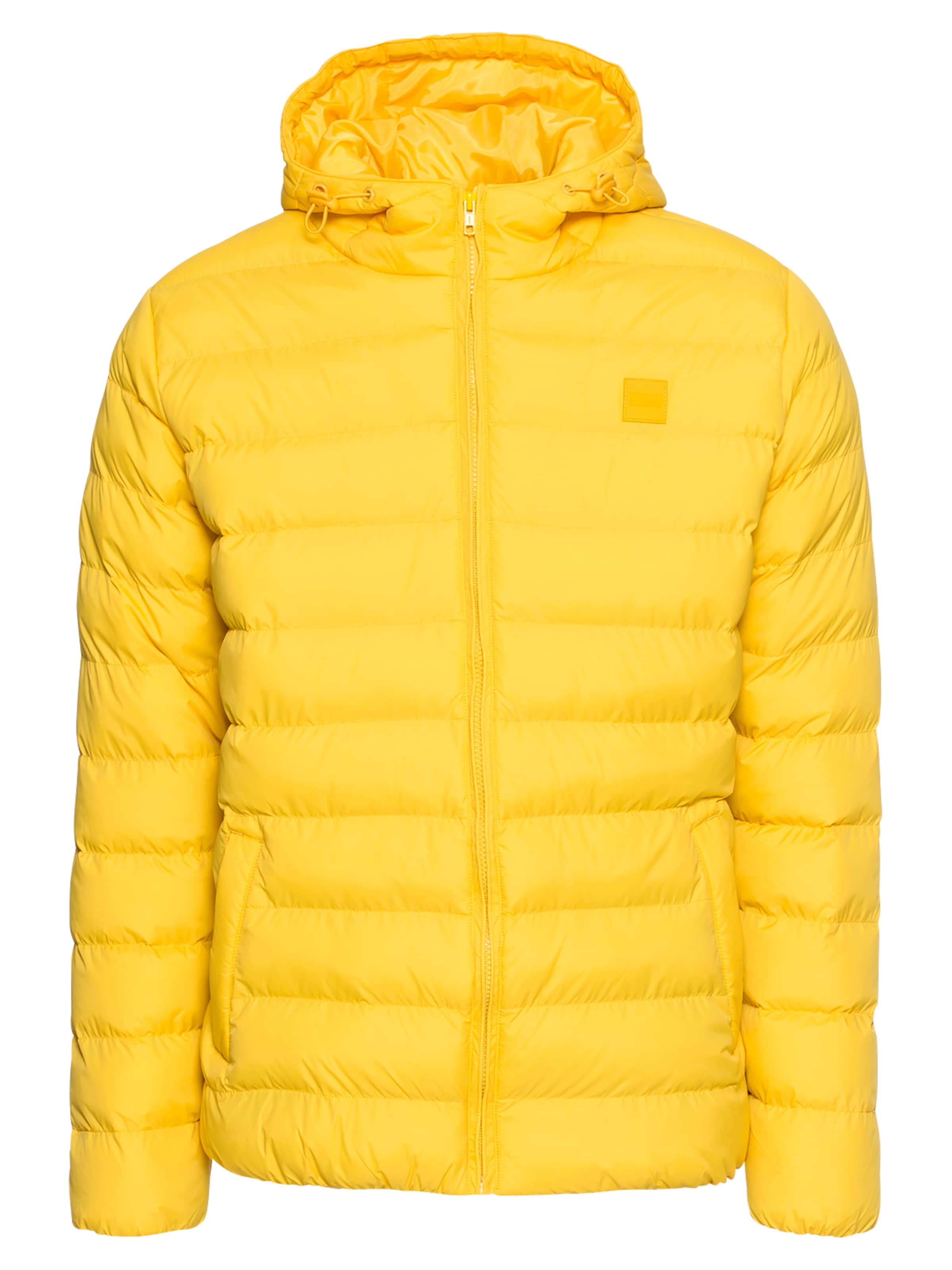 Urban Classics Steppjacke 'BASIC BUBBLE' in Gelb: Vorderseite