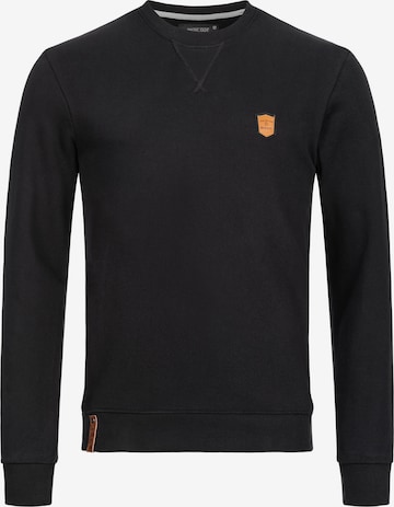 INDICODE JEANS Sweatshirt in Zwart: voorkant