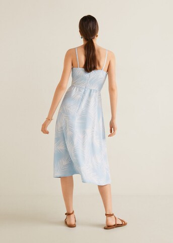 MANGO Summer dress 'palmeras' in Blue
